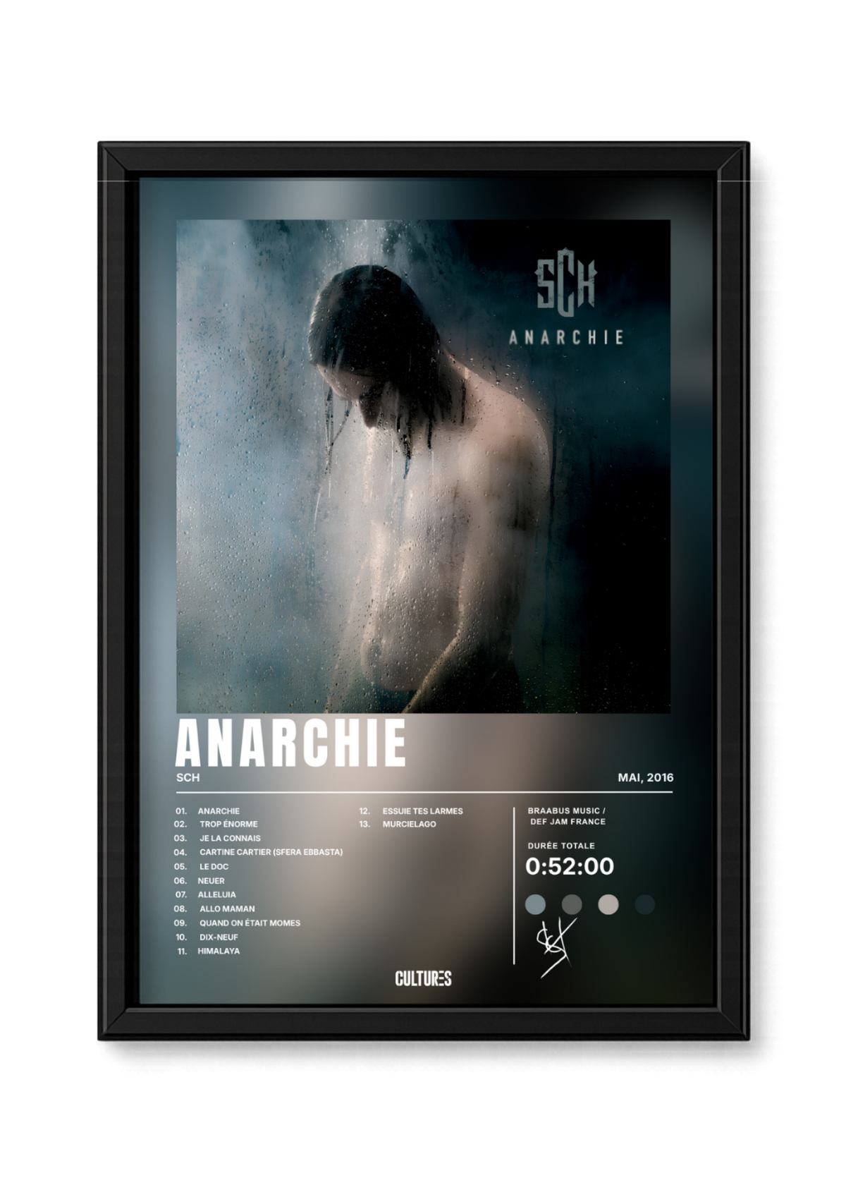 Cadre SCH Anarchie – fond coloré