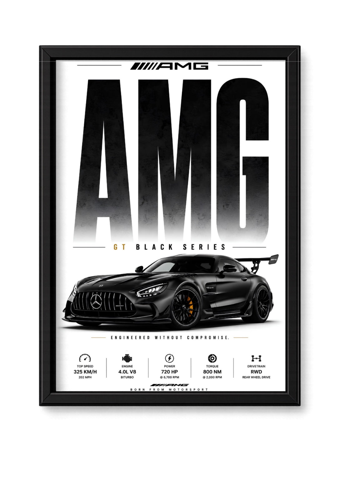 Cadre Mercedes-AMG GT Black Series