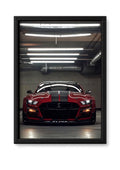 Cadre Ford Mustang Shelby GT500 rouge