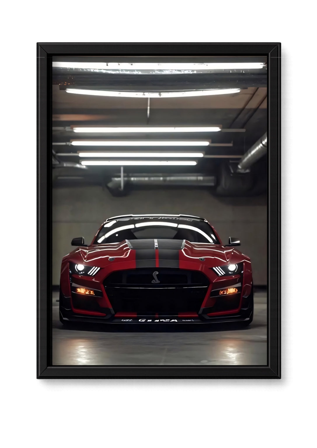 Cadre Ford Mustang Shelby GT500 rouge
