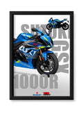 Cadre Suzuki GSX-R 1000R bleu