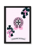Cadre Chrome Hearts — Rose et croix