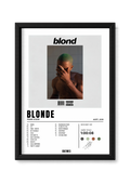 Cadre Frank Ocean Blonde – fond blanc