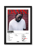 Cadre Kendrick Lamar DAMN. – fond blanc