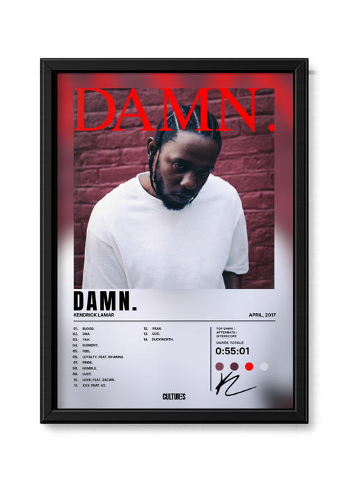 Cadre Kendrick Lamar DAMN. – fond image