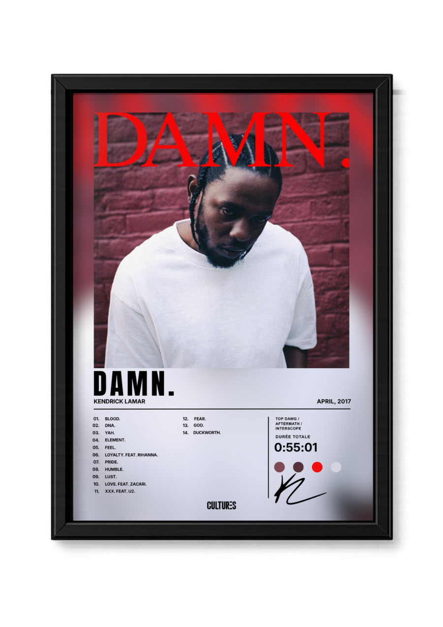 Cadre Kendrick Lamar DAMN. – fond image