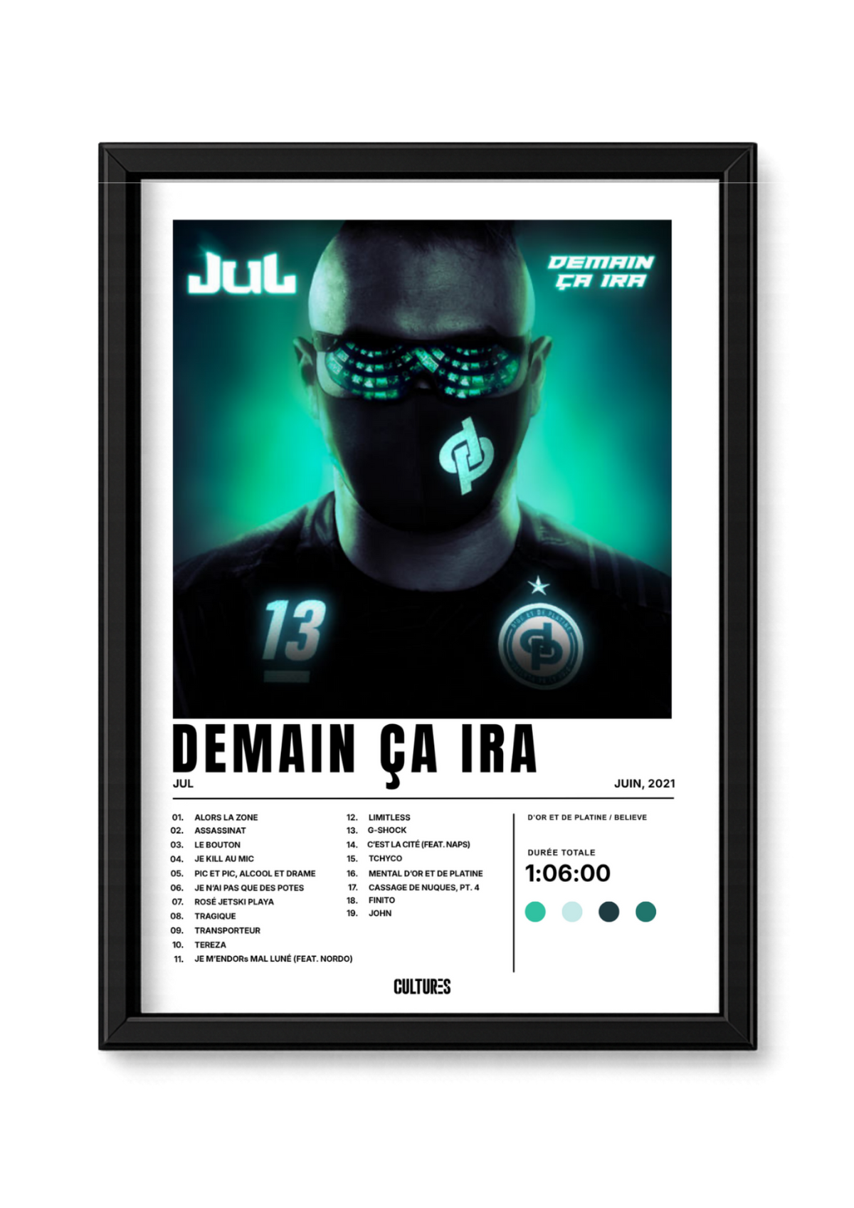 Cadre Jul Demain ça ira – fond blanc