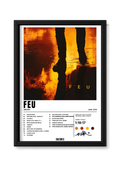 Cadre Nekfeu Feu – fond blanc