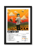 Cadre Tyler, The Creator Flower Boy – fond blanc