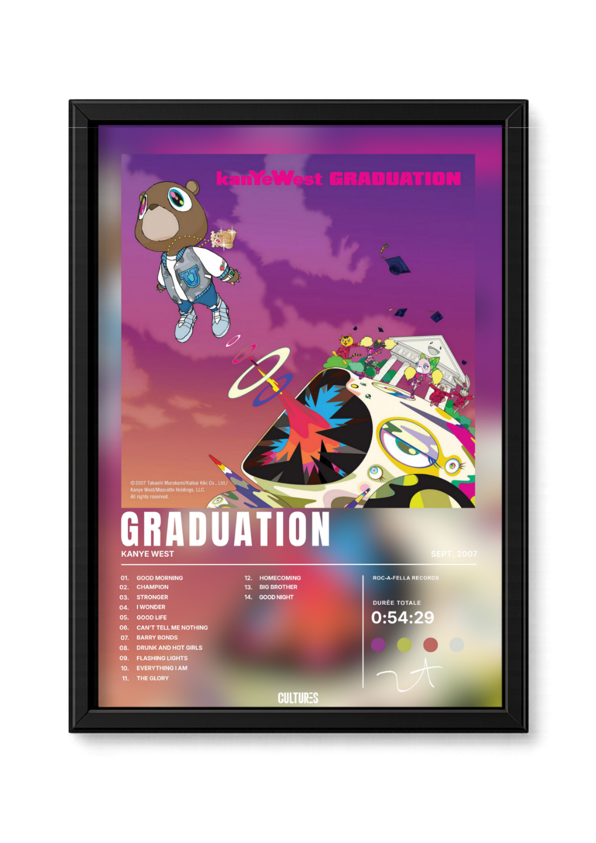 Cadre Kanye West Graduation – fond image
