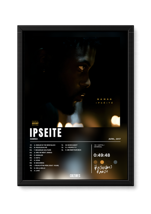 Cadre Damso Ipséité – fond image