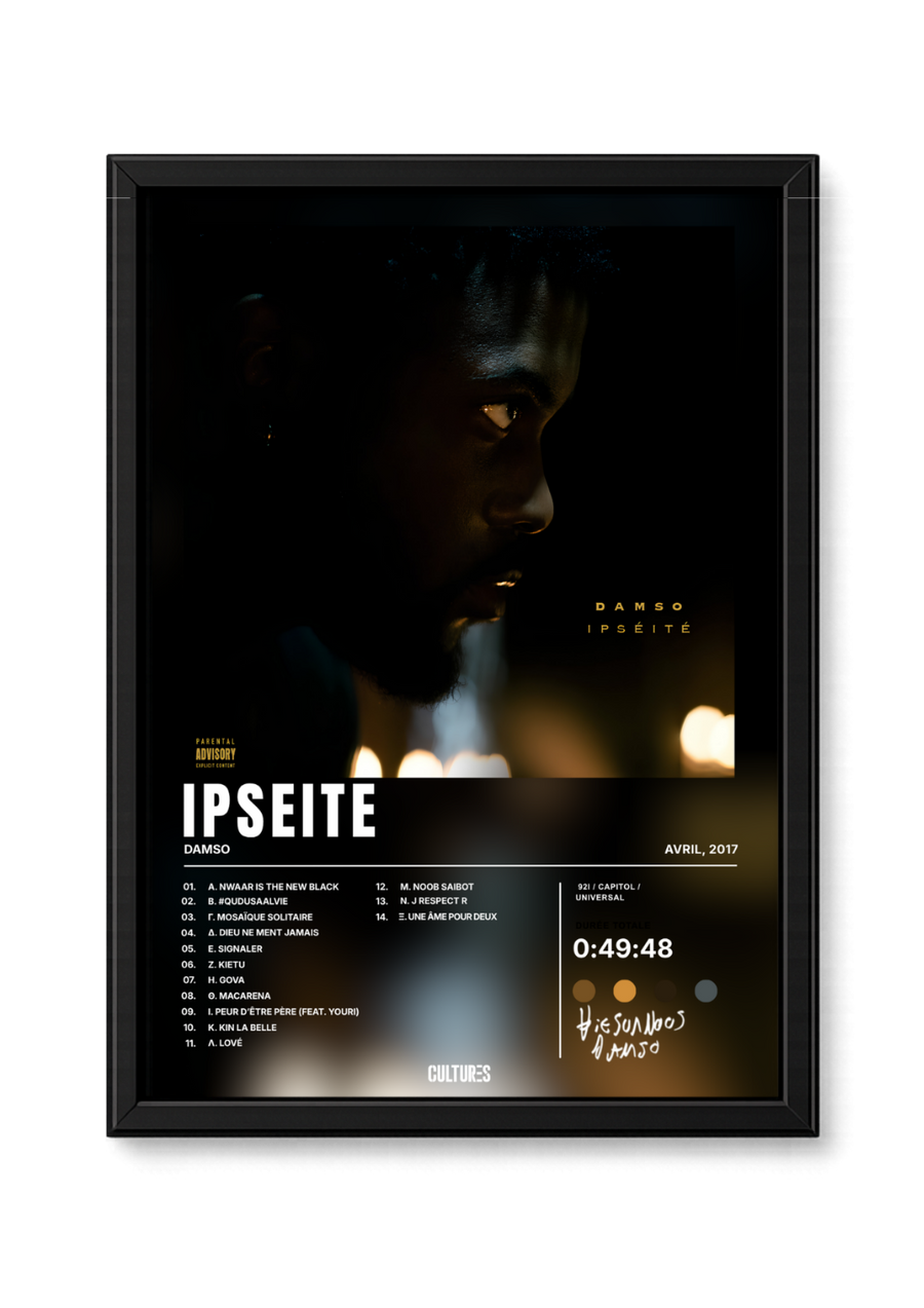 Cadre Damso Ipséité – fond image
