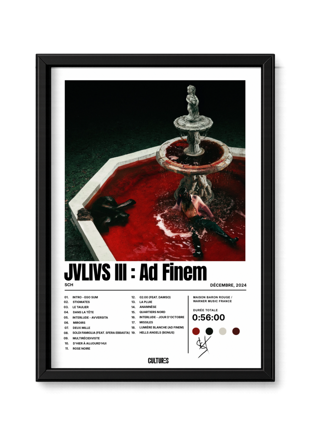 Cadre SCH JVLIVS III : Ad Finem – fond blanc