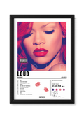 Cadre Rihanna Loud – fond blanc