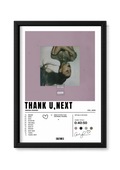 Cadre Ariana Grande Thank U, Next – fond blanc