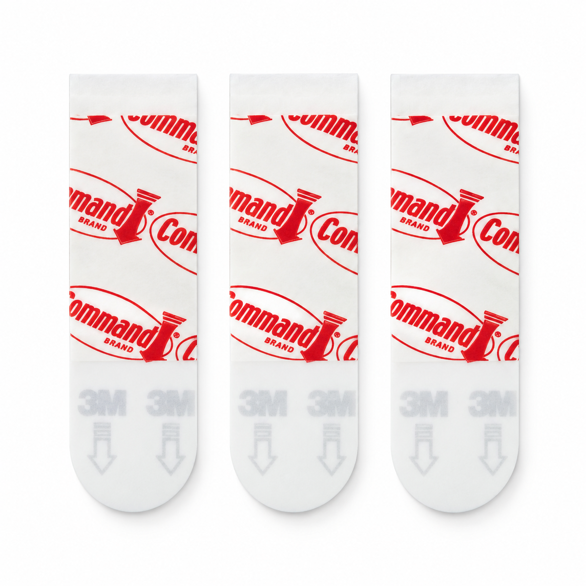 Lot de 3 languettes adhésives Command blanches