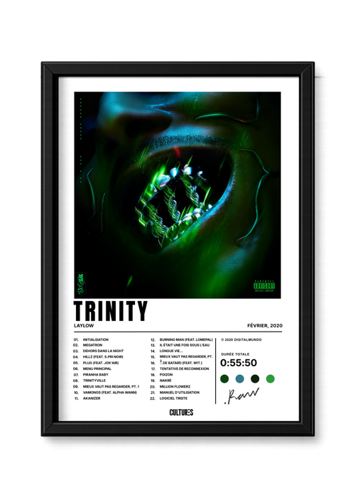 Cadre Laylow Trinity – fond blanc