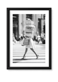 Cadre mode noir et blanc shopping luxe