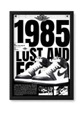 Cadre Air Jordan 1 1985 noir et blanc