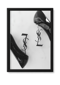 Cadre YSL escarpins noir et blanc