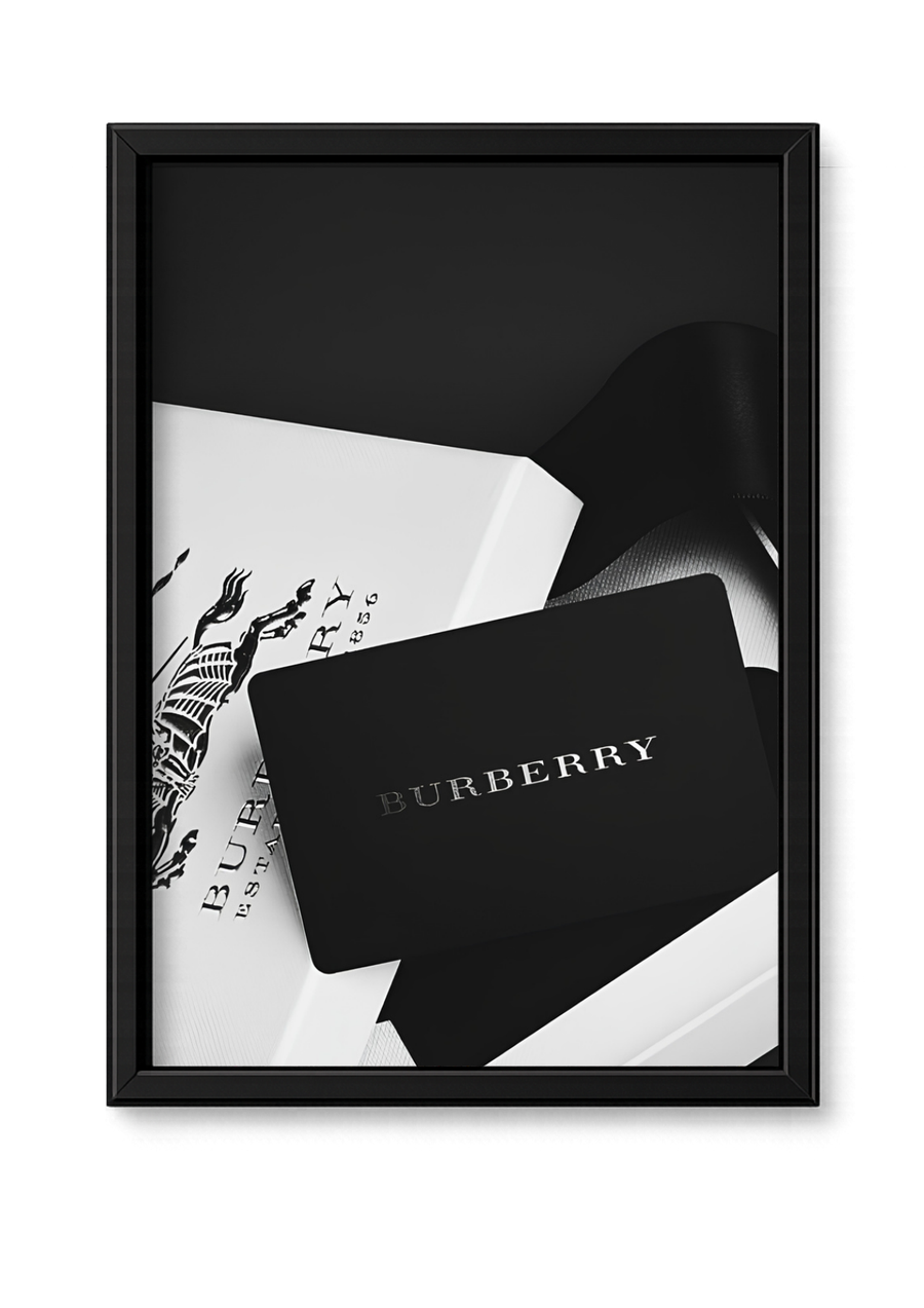 Cadre Burberry noir et blanc