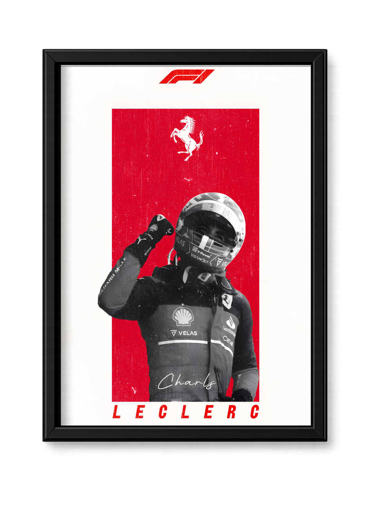 Cadre Charles Leclerc Ferrari F1