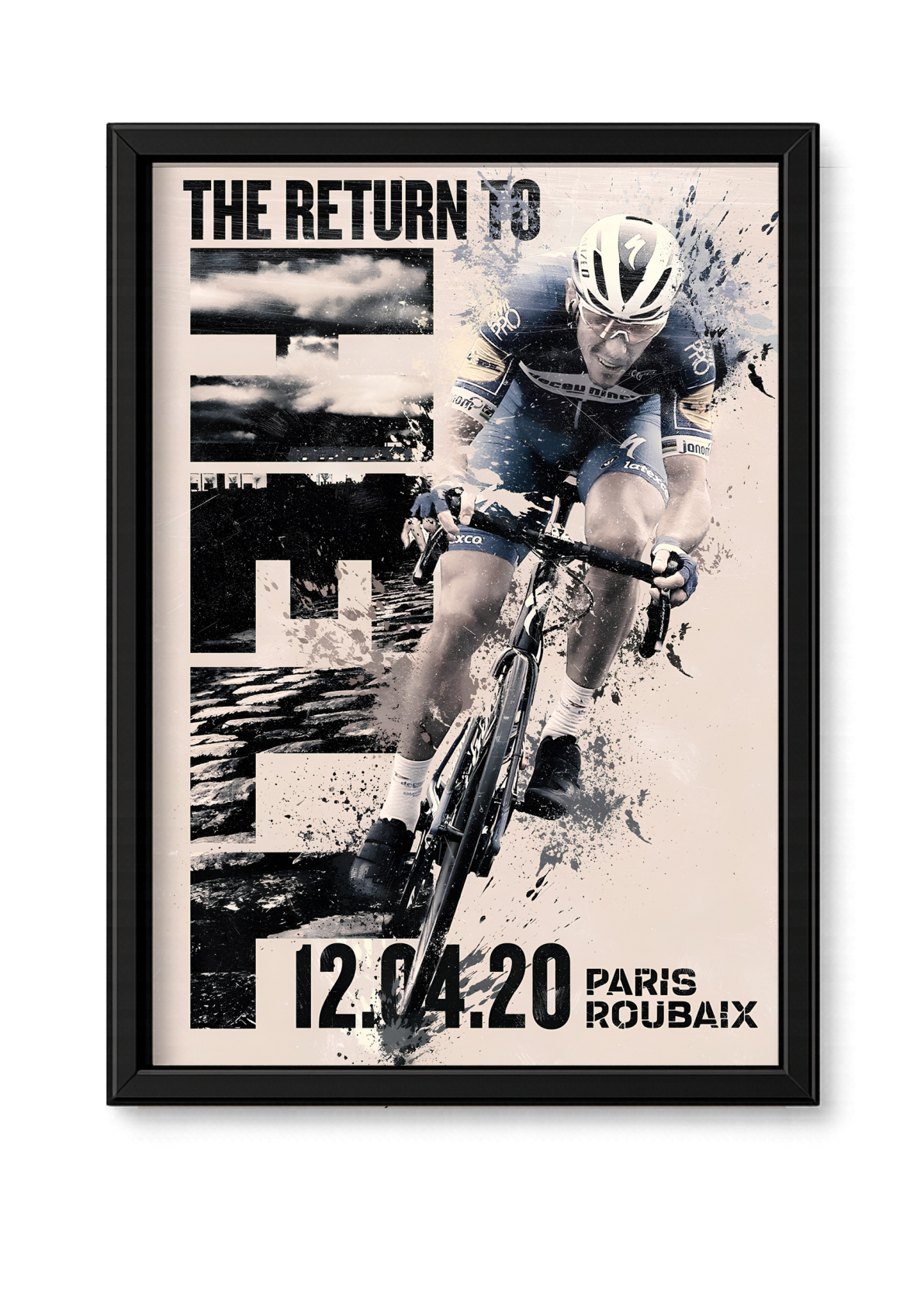Cadre cyclisme Paris-Roubaix