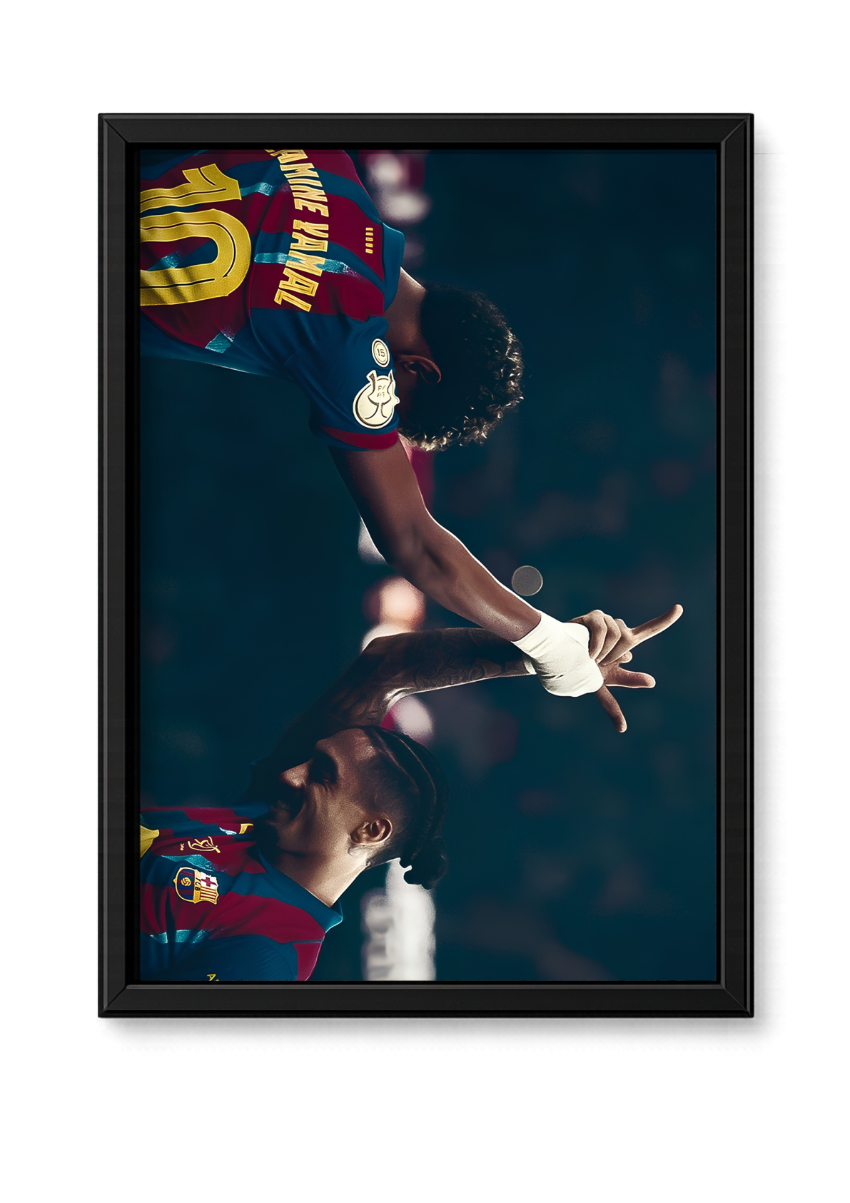 Cadre Ronaldinho et Lionel Messi Barcelone