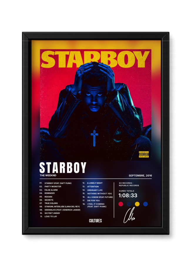 Cadre CULTURES — The Weeknd, Starboy