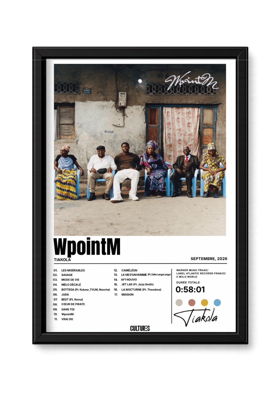 Cadre Tiakola WpointM - fond blanc