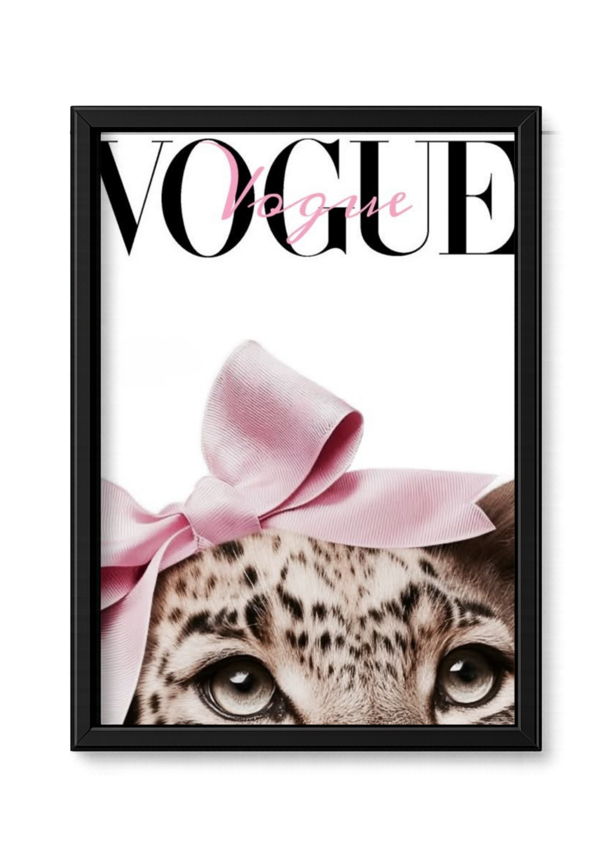 Cadre Vogue — Léopard rose